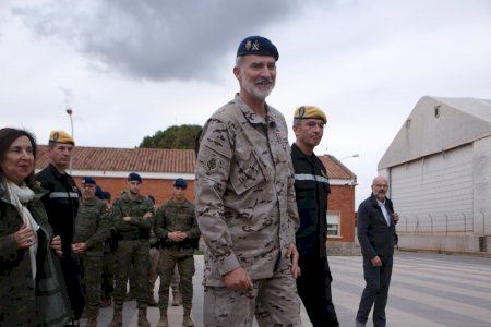 El Rey vuelve a Valencia para visitar el despliegue militar por la DANA