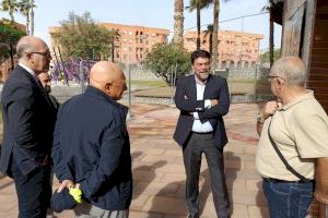 Barcala: "La reforma de la plaza de San Blas avanza a gran ritmo y el resultado está siendo espectacular"