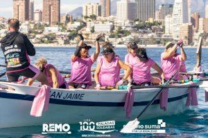 Alicante se prepara para una regata de remo solidaria contra el cáncer de mama.