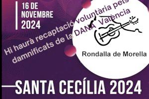 La música tradicional de Vilafranca se une con la morellana por Santa Cecília