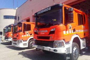 Un incendio en una fábrica de Agullent deja cuatro heridos