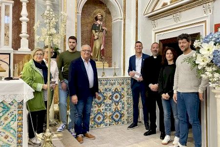 La Diputació de Castelló restaura el panell de taulells de l'altar de la Capella de la Verge de la Paciència d'Orpesa