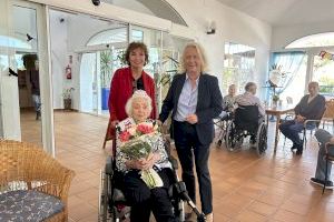 Luisa Montoya cumple hoy 101 años en la Residencia Montebello