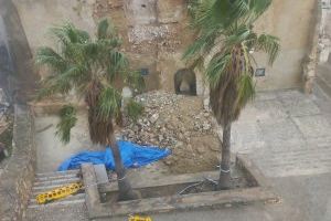 Cultura valora la intervención en el derrumbe parcial del Museo Etnológico del Castillo de Buñol por el temporal