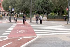 Movilidad finaliza las obras de mejora de la conexión ciclista de Carteros con Llanera de Ranes