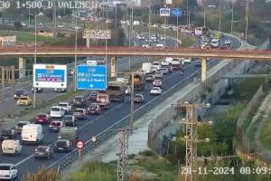 Hasta 40 kilómetros de atascos en Valencia: el jueves arranca con una red vial colapsada