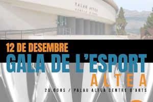 Altea celebrará la Gala de l’Esport el jueves 12 de diciembre