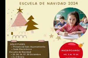 Hoy se abre el plazo de inscripciones para la Escuela de Navidad de Utiel 2024