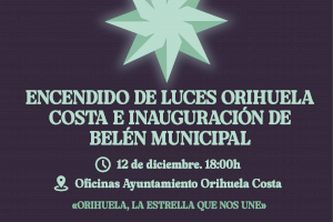 Festividades celebrará el encendido de luces de Navidad en Orihuela Costa el próximo jueves