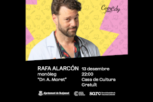 Rafa Alarcón y su Dr. Amoret proponen una noche de monólogo y risas en Burjassot