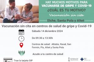 El departamento de salud Elx- Hospital General ha vacunado a casi 37.000 personas frente a la gripe y covid-19