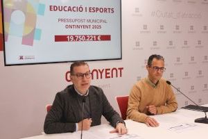 Els fons obtinguts d’altres administracions permeten destinar 19’75 milions d’euros a Educació i Esports en Ontinyent