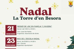 La Torre d’en Besora se llena de magia navideña y espera la visita de Papá Noel