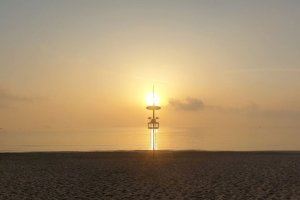 Polvo en suspensión en la playa del Saler