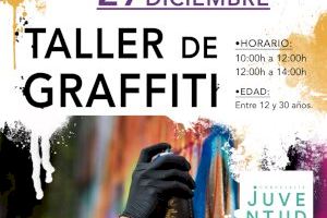 Taller de Graffiti en El Palmeral de Orihuela estas Navidades