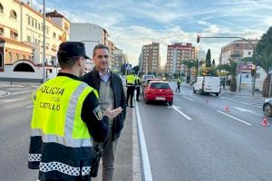 La Policia Local de Castelló intensifica els controls d'alcohol i drogues per a garantir la seguretat viària durant Nadal