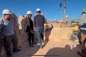 Comienza el desmontaje piedra a piedra de Torre Placia para trasladarla a su nuevo emplazamiento