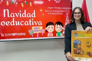 La Carpa de la Navidad de Elda acoge talleres familiares con el objetivo de fomentar la igualdad y el uso no sexista de los juguetes