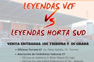 Solidaridad en el campo: Leyendas del Valencia CF y de L'Horta Sud juegan para ayudar y reconstruir los clubs afectados por la DANA