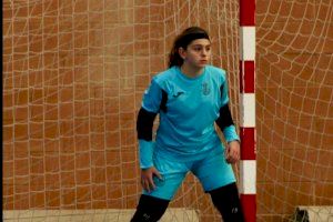 Nahiara González, portera de fútbol sala del Atlético de Aspe, convocada por la selección valenciana Sub’14