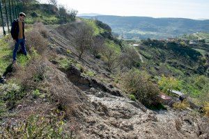 L’Ajuntament de Morella assegurarà el talús de la pista esportiva que va patir una solsida amb les plujes de la DANA