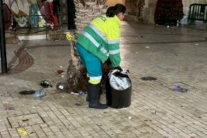 Elche recoge algo más de 400.000 kilos de residuos los días de Navidad y Año Nuevo