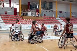 Partido amistoso de baloncesto en silla de ruedas, entre:  AGC UPV IN ADIV vs BCR CEM L’H-AFANIAD MAESTRAT