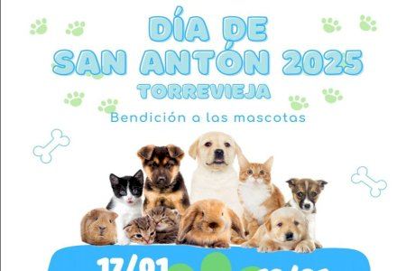 El 17 de enero tendrá lugar la celebración de San Antón en Torrevieja, patrón de los animales, con la bendición a todas las mascotas