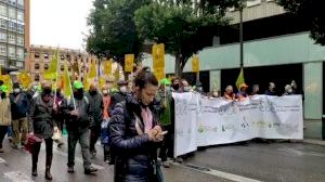 Miles de agricultores colapsan Valencia para exigir medidas que protejan al campo ante la situación “crítica” que atraviesan