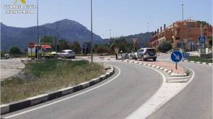 Una conductora que septuplicaba la tasa de alcohol se sale de la carretera en Alicante