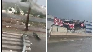 VÍDEO | Un tornado arrasa Carlet y Alginet destrozando polígonos industriales y viviendas