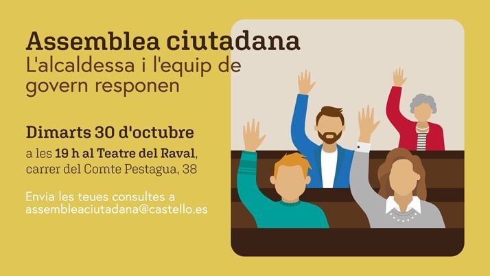 Resultado de imagen de Assemblea ciutadana de l'Ajuntament de Castelló de la Plana.